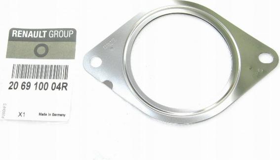 RENAULT 20.69.100.04R - Brtvena, ispušna cijev parts5.com