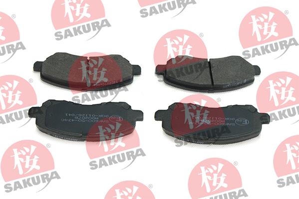 SAKURA 600-50-4340 - Fékbetétkészlet, tárcsafék parts5.com