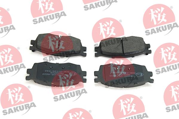 SAKURA 600-05-4603 - Fékbetétkészlet, tárcsafék parts5.com