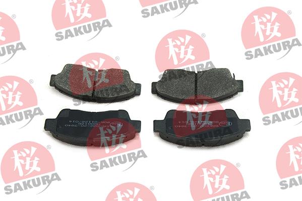 SAKURA 600-20-3840 - Тормозные колодки, дисковые, комплект parts5.com