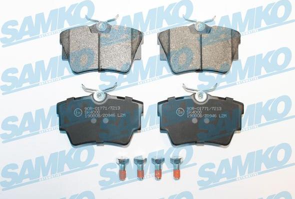 Samko 5SP946 - Kit de plaquettes de frein, frein à disque parts5.com