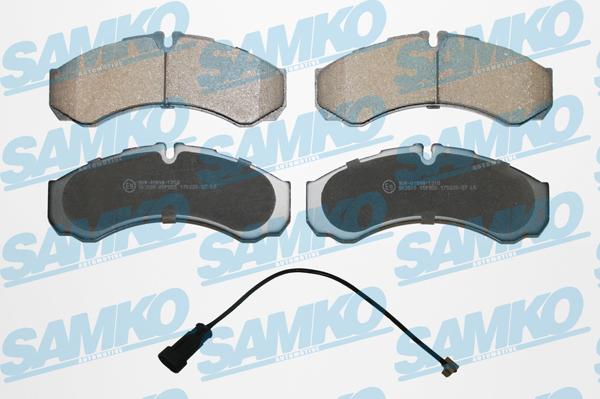 Samko 5SP955A - Brake Pad Set, disc brake parts5.com