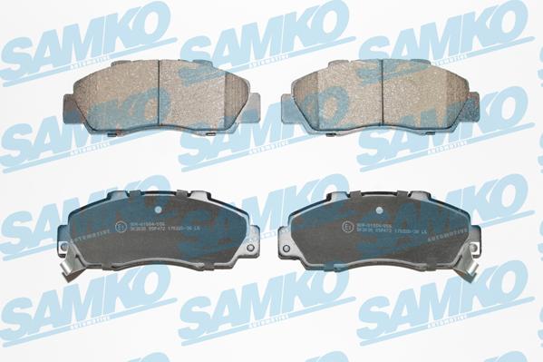 Samko 5SP472 - Bremsbelagsatz, Scheibenbremse parts5.com