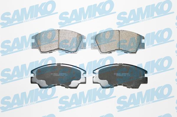 Samko 5SP550 - Brake Pad Set, disc brake parts5.com