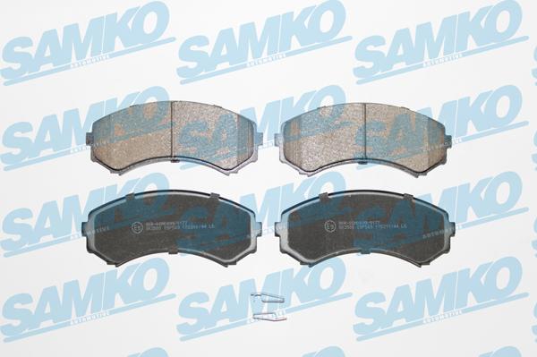 Samko 5SP569 - Kit de plaquettes de frein, frein à disque parts5.com