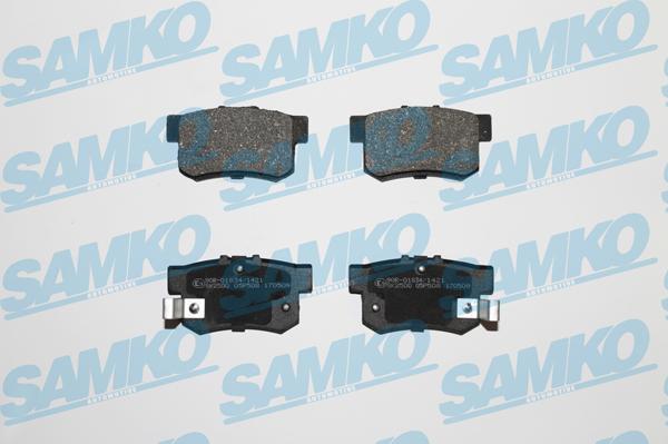 Samko 5SP508 - Zestaw klocków hamulcowych, hamulce tarczowe parts5.com