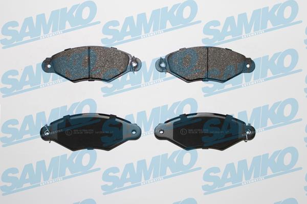 Samko 5SP661 - Piduriklotsi komplekt,ketaspidur parts5.com