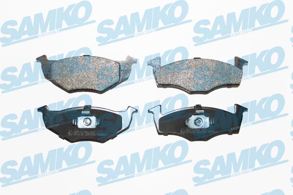 Samko 5SP638 - Sada brzdových platničiek kotúčovej brzdy parts5.com