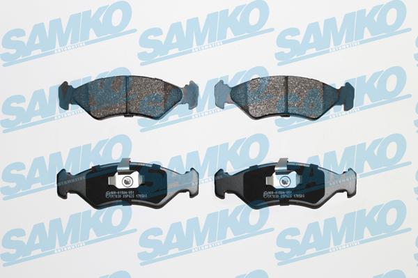 Samko 5SP625 - Brake Pad Set, disc brake parts5.com