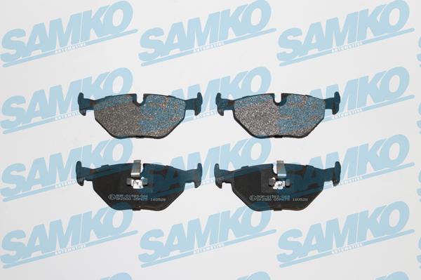 Samko 5SP675 - Комплект спирачно феродо, дискови спирачки parts5.com