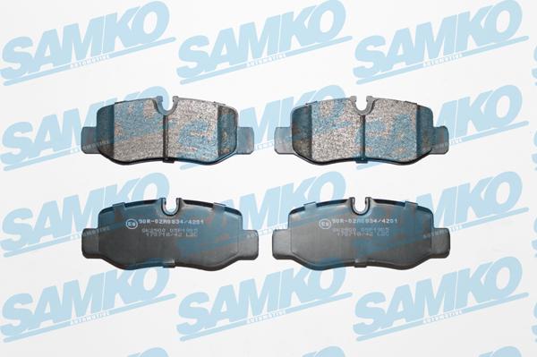 Samko 5SP1905 - Fékbetétkészlet, tárcsafék parts5.com