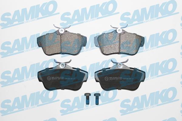 Samko 5SP1460 - Piduriklotsi komplekt,ketaspidur parts5.com