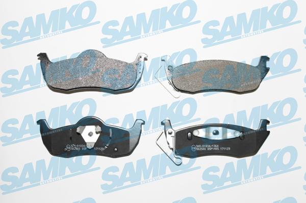 Samko 5SP1405 - Fékbetétkészlet, tárcsafék parts5.com