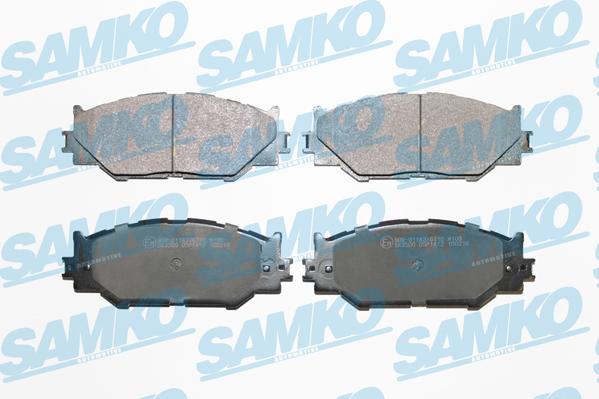 Samko 5SP1412 - Brake Pad Set, disc brake parts5.com