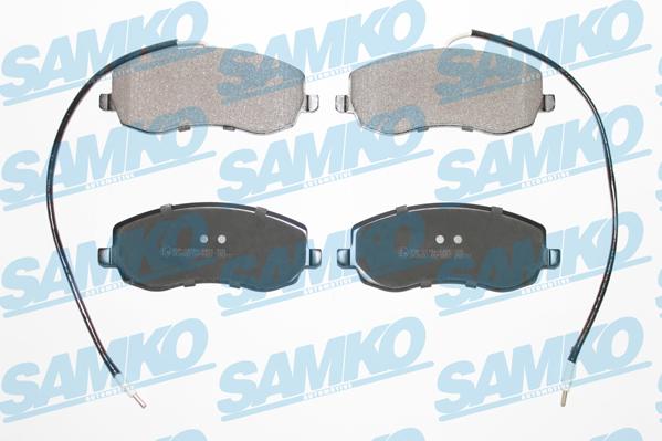 Samko 5SP1557 - Piduriklotsi komplekt,ketaspidur parts5.com