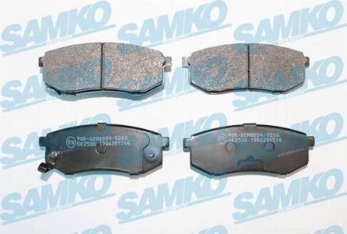 Samko 5SP1514 - Brake Pad Set, disc brake parts5.com