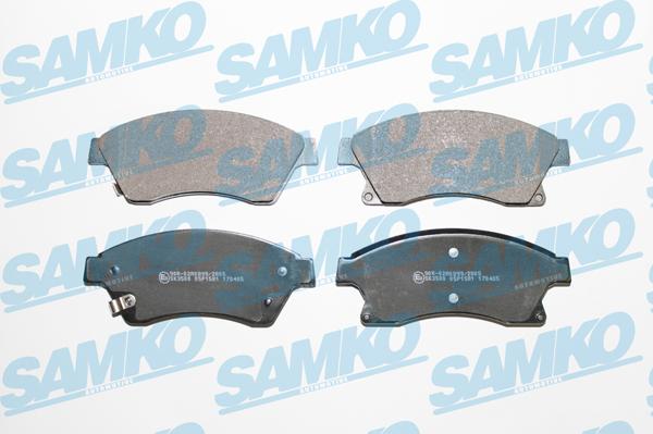 Samko 5SP1581 - Sada brzdových platničiek kotúčovej brzdy parts5.com