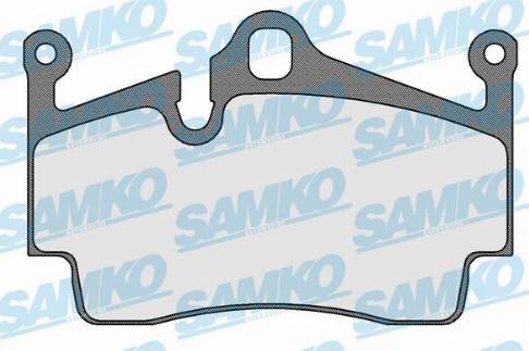 Samko 5SP1583 - Kit de plaquettes de frein, frein à disque parts5.com