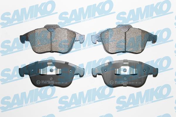 Samko 5SP1534 - Piduriklotsi komplekt,ketaspidur parts5.com