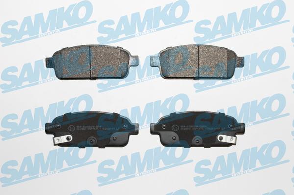 Samko 5SP1575 - Sada brzdových destiček, kotoučová brzda parts5.com