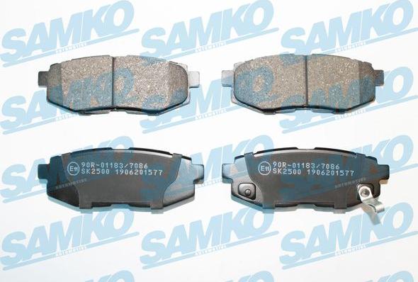 Samko 5SP1577 - Zestaw klocków hamulcowych, hamulce tarczowe parts5.com