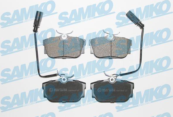 Samko 5SP1699 - Brake Pad Set, disc brake parts5.com