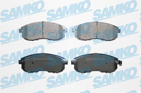 Samko 5SP1605 - Brake Pad Set, disc brake parts5.com