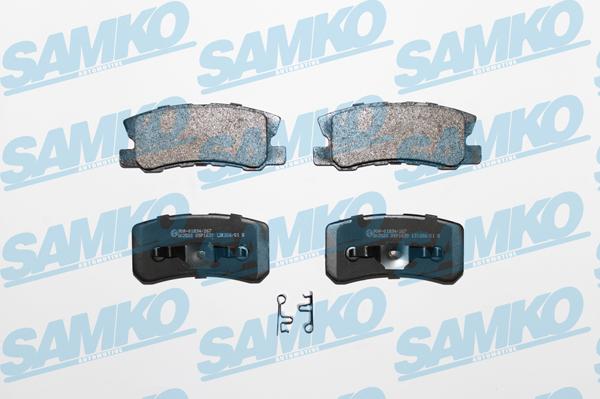 Samko 5SP1639 - Комплект спирачно феродо, дискови спирачки parts5.com