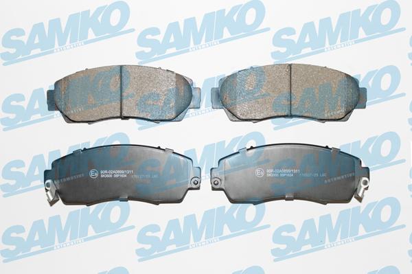 Samko 5SP1634 - Brake Pad Set, disc brake parts5.com