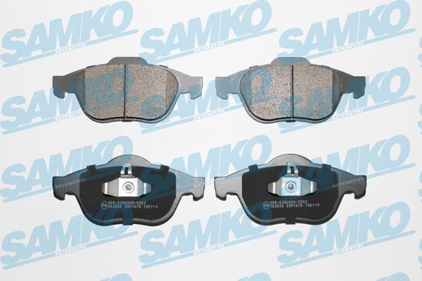 Samko 5SP1678 - Fékbetétkészlet, tárcsafék parts5.com