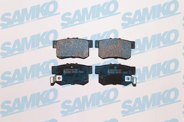 Samko 5SP1014 - Kit de plaquettes de frein, frein à disque parts5.com