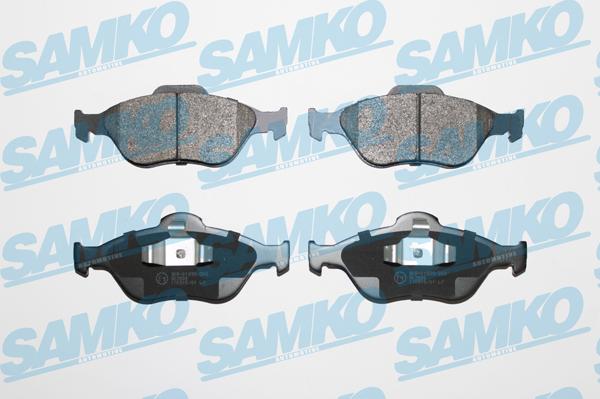 Samko 5SP1088 - Piduriklotsi komplekt,ketaspidur parts5.com