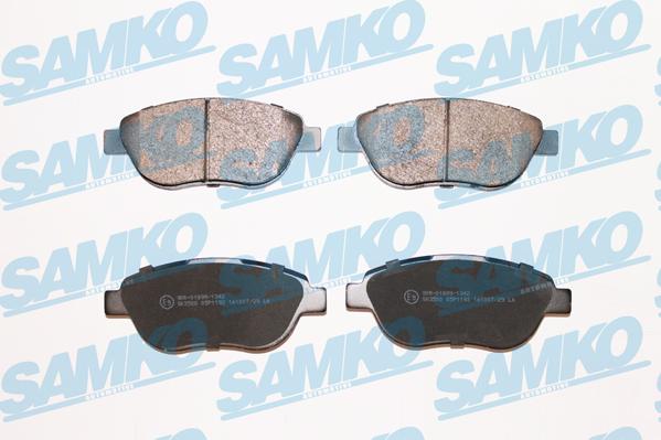 Samko 5SP1192 - Тормозные колодки, дисковые, комплект parts5.com