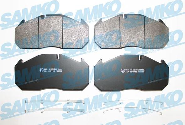 Samko 5SP1152 - Fékbetétkészlet, tárcsafék parts5.com