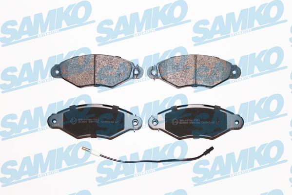 Samko 5SP1106 - Brake Pad Set, disc brake parts5.com