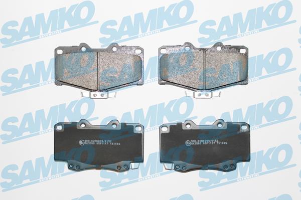 Samko 5SP1117 - Тормозные колодки, дисковые, комплект parts5.com