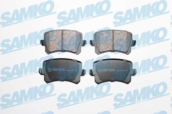 Samko 5SP1390 - Fékbetétkészlet, tárcsafék parts5.com