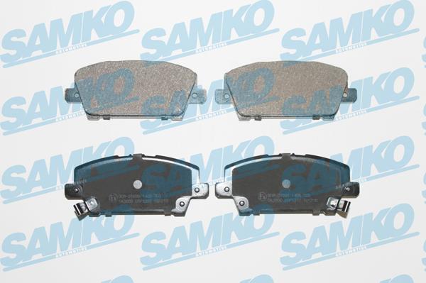 Samko 5SP1317 - Brake Pad Set, disc brake parts5.com