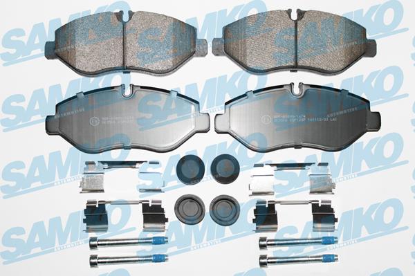 Samko 5SP1297 - Brake Pad Set, disc brake parts5.com