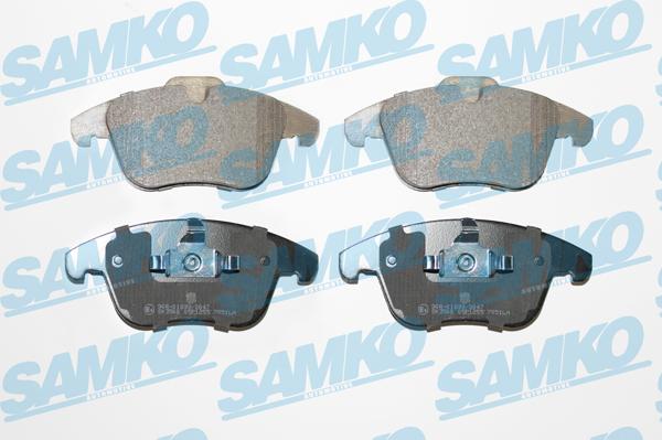 Samko 5SP1255 - Sada brzdových platničiek kotúčovej brzdy parts5.com