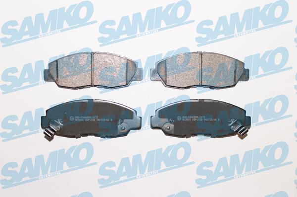 Samko 5SP1728 - Sada brzdových destiček, kotoučová brzda parts5.com