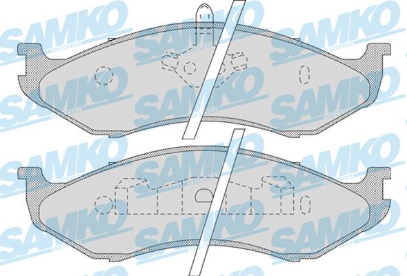 Samko 5SP896 - Brake Pad Set, disc brake parts5.com