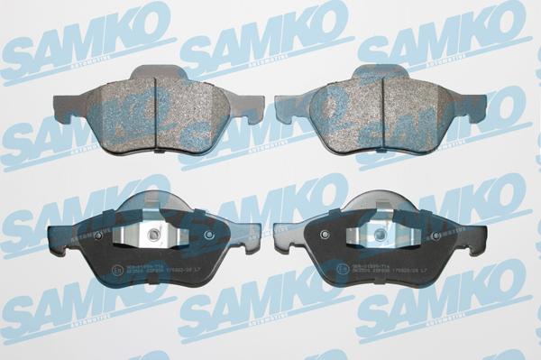 Samko 5SP898 - Piduriklotsi komplekt,ketaspidur parts5.com