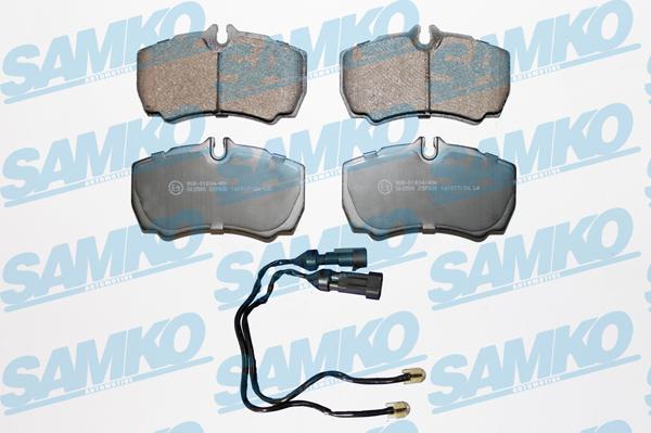 Samko 5SP830A - Komplet zavornih oblog, ploscne (kolutne) zavore parts5.com