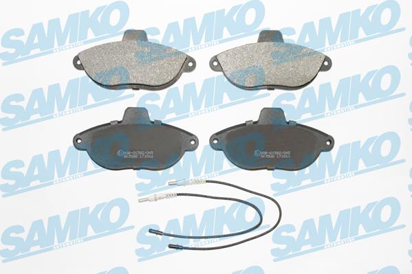 Samko 5SP346 - Piduriklotsi komplekt,ketaspidur parts5.com