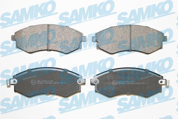 Samko 5SP348 - Fékbetétkészlet, tárcsafék parts5.com