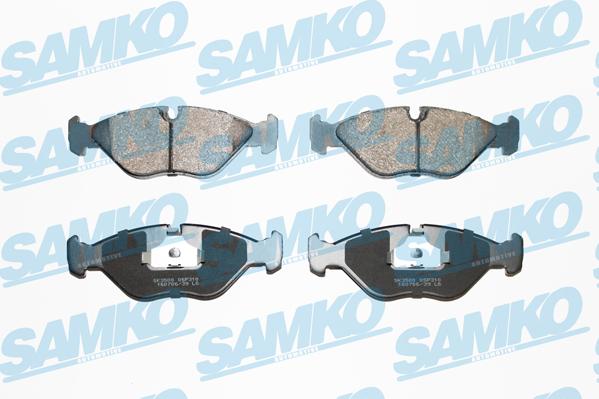 Samko 5SP310 - Тормозные колодки, дисковые, комплект parts5.com