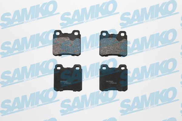 Samko 5SP317 - Zestaw klocków hamulcowych, hamulce tarczowe parts5.com