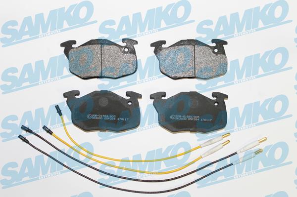 Samko 5SP384 - Fékbetétkészlet, tárcsafék parts5.com