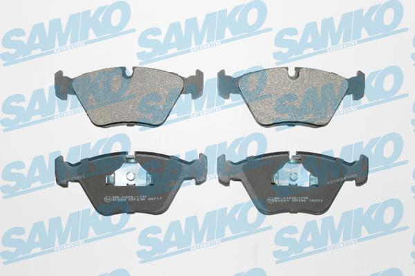 Samko 5SP296 - Kit de plaquettes de frein, frein à disque parts5.com